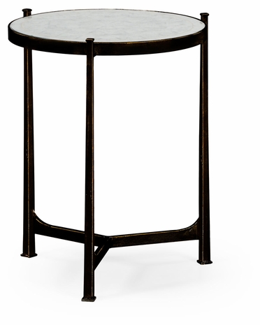 494080-B-GES Jonathan Charles �glomis? & Bronze Medium Iron Lamp Table