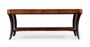 494084 Jonathan Charles Santos Rosewood Deco Rectangular Coffee Table (Satin)