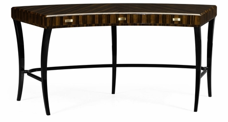 494089 Jonathan Charles Santos Deco Curved Desk (High Lustre)