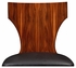 494090-SAH-L017 JC Modern Santos Art Deco Klismos Side Chair (High Lustre) With Brown Leather