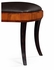 494090-SAH-L017 JC Modern Santos Art Deco Klismos Side Chair (High Lustre) With Brown Leather