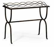 494103 Jonathan Charles Luxe églomisé & Iron Drinks Table