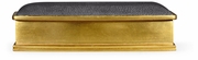 494115-GIL-SGA JC Modern Lux Anthracite Faux Shagreen Gilded Leaf Box