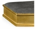 494115-GIL-SGA JC Modern Lux Anthracite Faux Shagreen Gilded Leaf Box