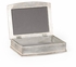 494115-SIL-SGG Jonathan Charles Green faux shagreen silvered box