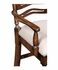 494125 Jonathan Charles Tudor Oak Pierced Ladder Back Country Chair (Arm)