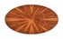 494139 Jonathan Charles Santos Deco Oval Coffee Table (High Lustre)