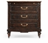 494146 Jonathan Charles Country Farmhouse Directoire Style Bedside Chest (Walnut)