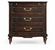 494146 Jonathan Charles Country Farmhouse Directoire Style Bedside Chest (Walnut)