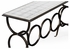 494156-B Jonathan Charles glomis? & Bronze Iron Circles Console