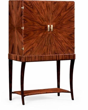 494161 Jonathan Charles Santos Art Deco Drinks Cabinet (High Lustre)