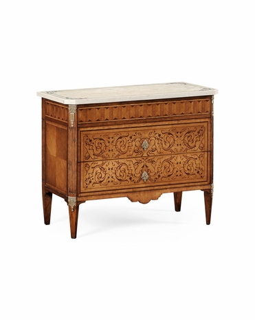 494167 Jonathan Charles Special Order Italian Commode With Cream Scagliola Top (Large)