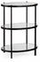 494171 Jonathan Charles Luxe églomisé & Iron Three-Tier Table (Large)