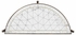 494180-B JC Modern Lux Aglomise & Bronze Iron Demilune Console (Small)