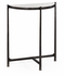 494180 Jonathan Charles Luxe Eglomise & Iron Demilune Console (Small)