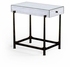 494185 Jonathan Charles Luxe églomisé & Iron Box Top Side Table