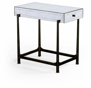 494185 Jonathan Charles Luxe églomisé & Iron Box Top Side Table