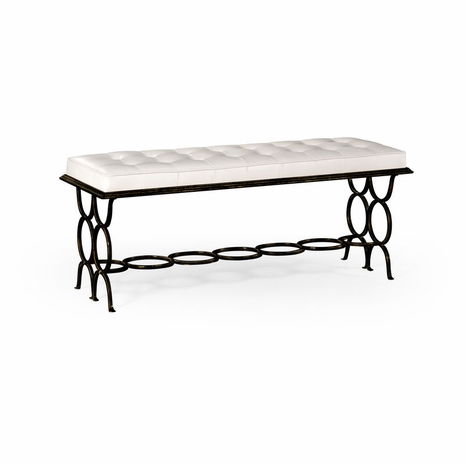 494186-B-COMUS Jonathan Charles Lux Bronze Iron "Circles" Bench