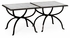 494188 Jonathan Charles Luxe églomisé & Iron Set Two Tables