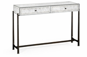 494193 Jonathan Charles Luxe églomisé & Iron Box Console