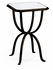 494196 Jonathan Charles Luxe églomisé & Iron Octagonal Side Table