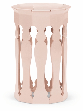 494207-BLS Jonathan Charles Moroccan Moorish Lamp Table (Ballet Slipper)