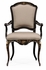 494210-AC-FBG-F001 Jonathan Charles Black & gilded floral chair (Arm)