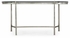 494214-S Jonathan Charles Silver Kidney Desk with Glass Top