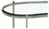 494214-S Jonathan Charles Silver Kidney Desk with Glass Top