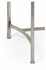 494214-S Jonathan Charles Silver Kidney Desk with Glass Top