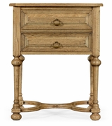 494227-LNO Jonathan Charles Sherwood Oak Natural Oak Tudorbethan Side Table