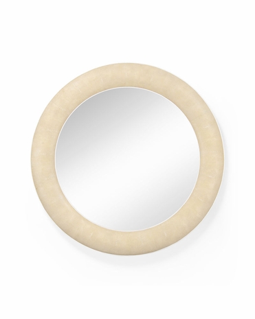 494250 Jonathan Charles Luxe Toned Cream Finish Shagreen Mirror