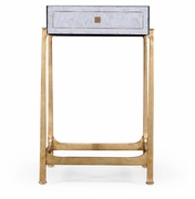 494256-G-GES Jonathan Charles �glomis? & Gilded Iron Box Top Side Table