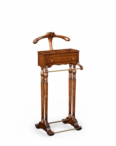 494297 Jonathan Charles Windsor Regency Style Walnut Valet Stand
