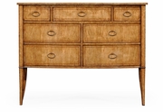 494301-WMB Jonathan Charles Lux Biedermeier Bow Front Chest Of Drawers (Birch)