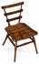 494303 Jonathan Charles Tudor Oak Side Chair With Leather Cushion