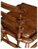 494303 Jonathan Charles Tudor Oak Side Chair With Leather Cushion