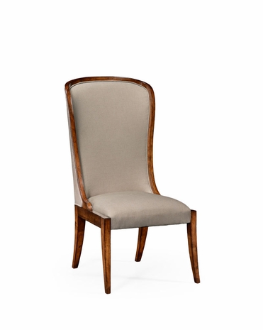 494305 Jonathan Charles Windsor High Curved Back Upholstered Dining Side Chair