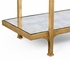 494308 Jonathan Charles Luxe églomisé & Iron Four-Tier étagère