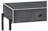 494325-B-SGA JC Modern Lux Faux Anthracite Shagreen Console With Bronze Base