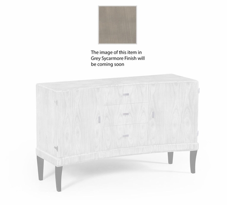 494326-GSH-STS Jonathan Charles Opera Art Deco Curved Sideboard With Stainless Steel