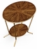 494338-LAW Jonathan Charles Argentinian walnut veneered oval side table