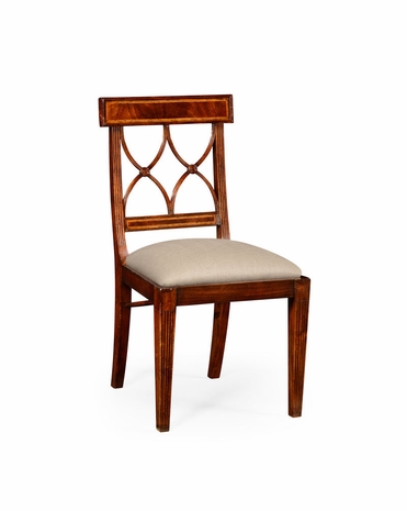 494347 Jonathan Charles Buckingham Regency Mahogany Curved Back Chair (Side)