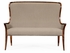 494352-WAL-F001 Jonathan Charles High curved back settee, upholstered in Mazo