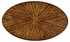 494357-LAW Jonathan Charles Lux Argentinian Walnut Veneered Oval Coffee Table
