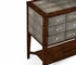 494362 Jonathan Charles Metropolitan Faux Macassar Ebony & Black Shagreen Chest of Nine Drawer