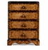 494378 Jonathan Charles Moroccan Small Chest of Drawers With Decorative Argentinian Walnut Veneer