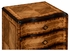 494378 Jonathan Charles Moroccan Small Chest of Drawers With Decorative Argentinian Walnut Veneer