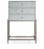 494379-S-GES Jonathan Charles Fine Furniture JC Modern - Luxe Eglomise & Silver High Chest Of Drawers