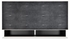 494382-B-SGA JC Modern Lux Faux Anthracite Shagreen Low Chest With Bronze Base